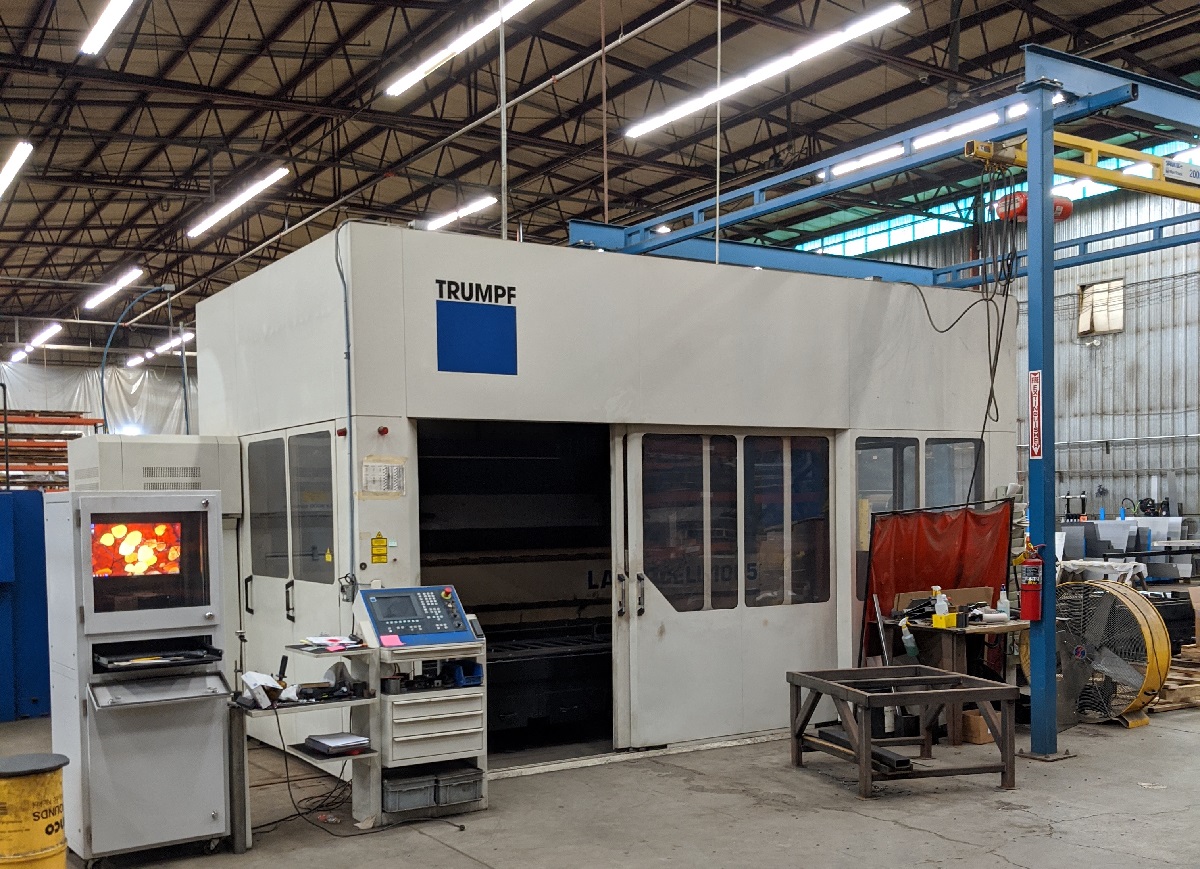 5 AXIS LASERCELL Trumpf Lasercell 1005 5-Axis laser This allows us to laser cut, chamfer, and bevel pipe, structural steel, and tubing with incredible accuracy and efficiency